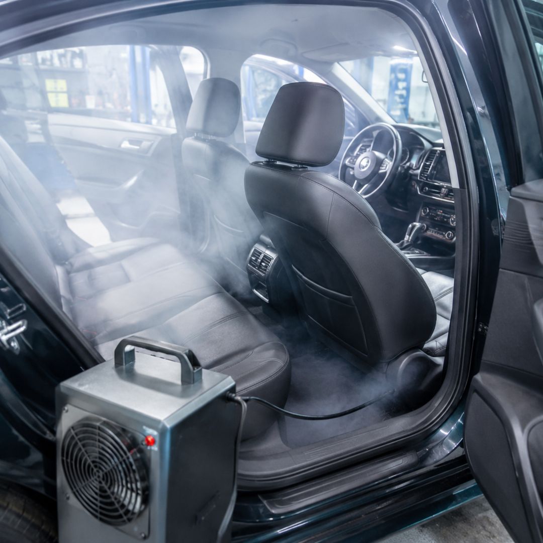 Desinfección con ozono para el interior del coche en Victoria Parking