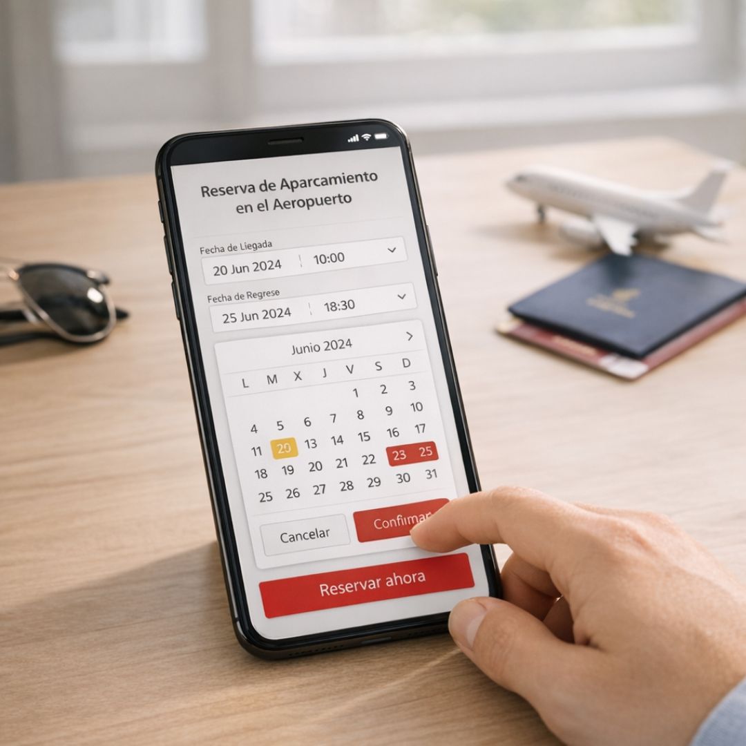 Reserva online del parking en el Aeropuerto de Murcia