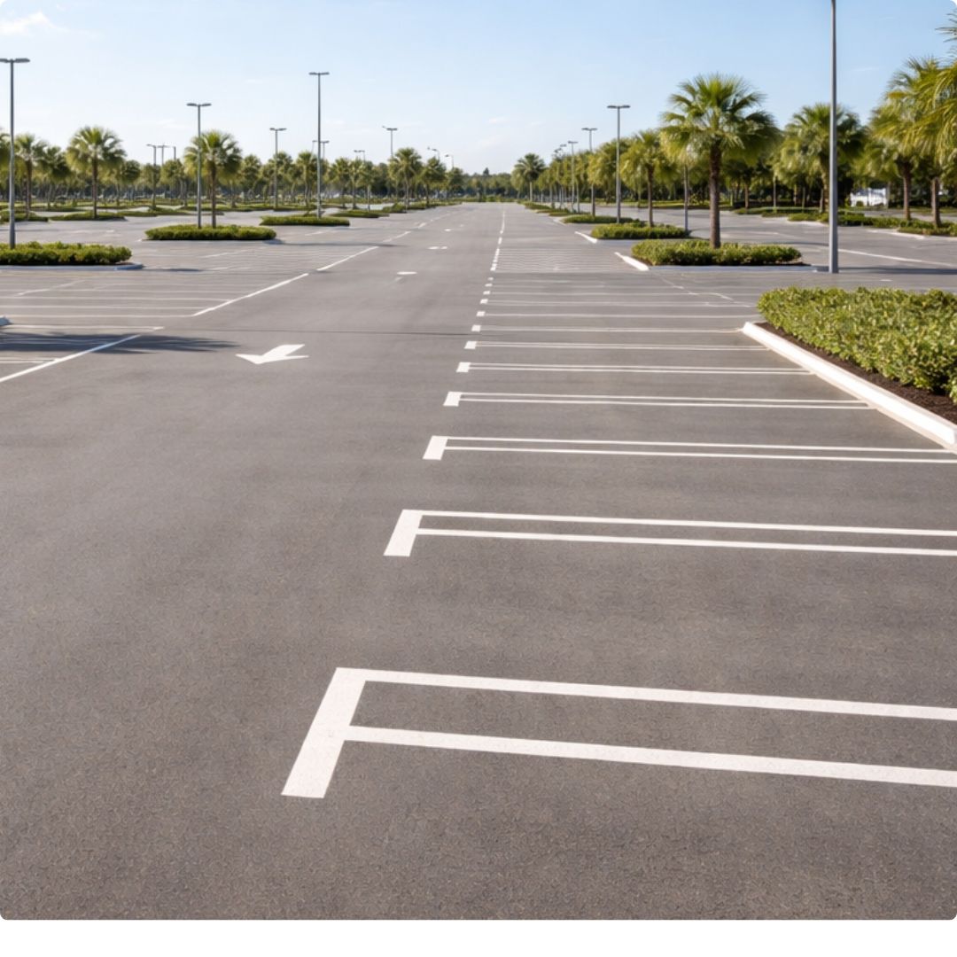 Espacio amplio para maniobrar con caravana